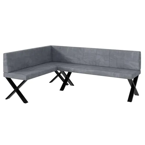 MEBLINI Eckbank für Esszimmer in grau von MEBLINI