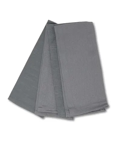 gws Geschirrtücher 4er Set Anthrazit 45 x 70 cm 100 Prozent Baumwolle Oeko-TEX Standard 100 saugfähig langlebig