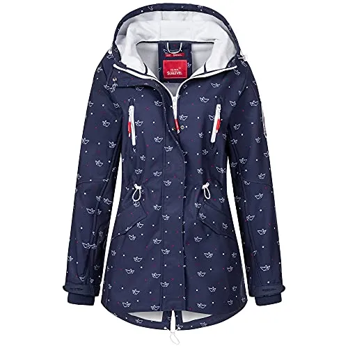 SUBLEVEL Softshelljacke Damen - Übergangsjacke in 7. space blue - Leichte Softshelljacke für Frühling und Herbst, wasserabweisend und ideal für Outdoor-Aktivitäten.