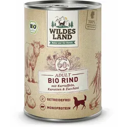 Wildes Land BIO Adult Rind mit Kartoffel & Karotte 6x400 g von Wildes Land