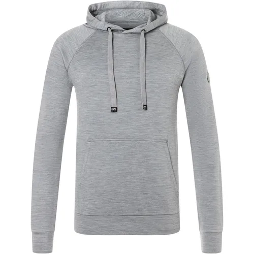 Super.Natural M Favourite BIO Hoodie cashmere grey melange (L) - Nachhaltiger Herren Hoodie aus BIO SUPER.WOOL für optimalen Komfort und Atmungsaktivität. Ideal für Alltag und Freizeit, mit integrierter Kapuze und schickem Design.