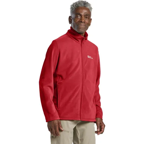 Jack Wolfskin Herren Taunus Fz M Fleece-Jacke - Adrenaline Red, 3XL EU - Funktionsjacken - leichte, schnelltrocknende Fleece-Jacke mit atmungsaktivem Material und 2 Hüfttaschen für optimalen Tragekomfort.