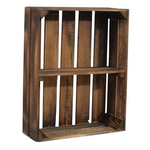 CHICCIE Holzkiste Holzregal Schmalhanz 50x40x15cm