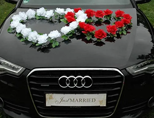 DOPPEL Herz Auto Schmuck Braut Paar Rose Deko von Auto-schmuck so einfach so kreativ