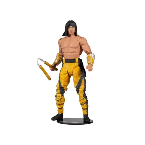 Mortal Kombat Actionfigur Liu Kang - 18 cm, detailreich und beweglich mit 22 Artikulationspunkten und Zubehör