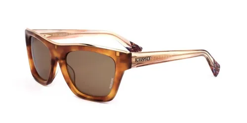 Missoni Damen-Sonnenbrille - Hellbraun, Größe 53 - Sonnenbrille für Damen von Missoni, UV-Schutz 400, inklusive Etui und Putztuch. Ideal für sonnige Tage mit mittlerem Blendschutz.