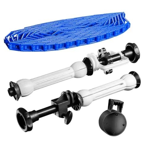 Walimex Hintergrundexpan Set mit Kette & Gewicht, Blau - Fotostudio Zubehör: Robustes Hintergrundexpan Set mit Kette und Gewicht für stabile Hintergrundaufbauten und kreative Fotografie.