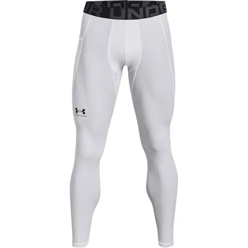 Under Armour Men's HeatGear Armour Leggings, White, X-Small von Under Armour