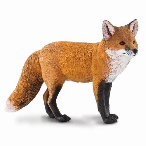 Safari Ltd 100361 Rotfuchs 20 cm Serie Wildtiere