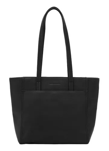 FREDsBRUDER Shopper aus echtem Leder in Schwarz in schwarz von FREDsBRUDER