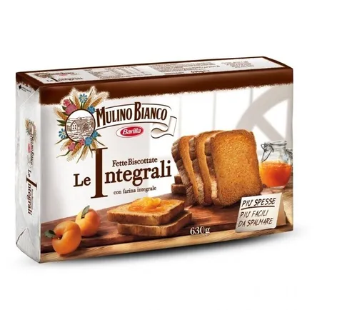 Mulino Bianco Fette Biscottate Volkoren 630 g Vollkorn Zwieback aus italien