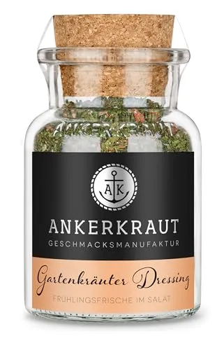 Ankerkraut Gartenkräuter Dressing, für Salat wie aus dem Restaurant, vegan, 75 g im Korkenglas