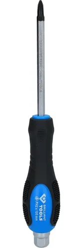 Brilliant Tools Schraubendreher Kreuzschlitz mit Schlagkappe, PH2