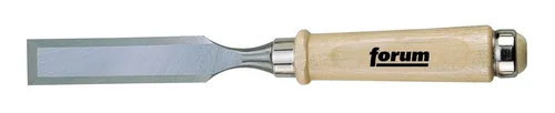 Forum Stechbeitel Holzheft 45 mm - Präzisionswerkzeug für Holzarbeiten, mit robustem Holzgriff und scharfem Klingenprofil für exakte Schnitte und feine Details.