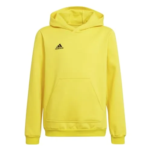 adidas Entrada 22 Sweat Hoodie tmyell/black (ADF7) 164 in gelb von adidas