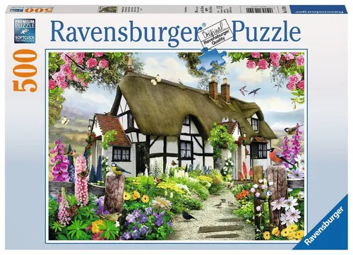 Teile Ravensburger Puzzle Verträumtes Cottage 14709 500 von Ravensburger Spielverlag