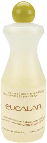 Eucalan - pflegendes Feinwaschmittel für Hand- und Maschinenwäsche Duft Geruchlos, Packungsgröße 500ml