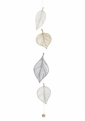 Dekokette Blätter 106 cm in gold von Räder