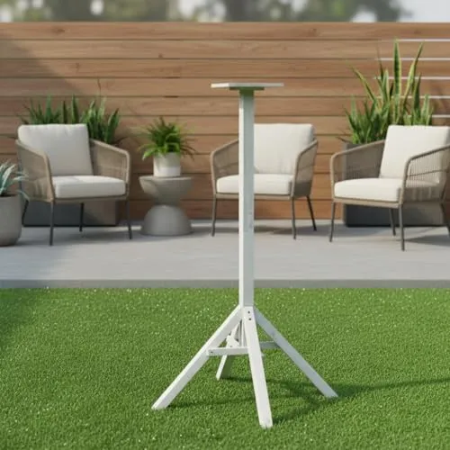 Mucola Vogelhausständer aus Holz in weiß von Mucola