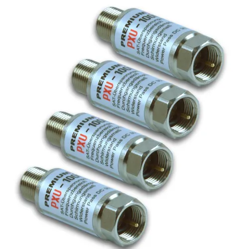 4x Überspannungsschutz TV SAT Blitzschutz Kabel DVB-C DVB-T UKW digital PremiumX