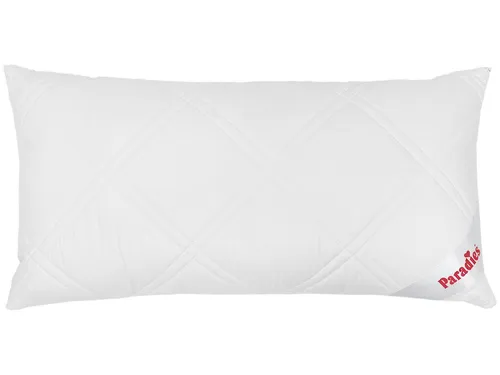 Paradies Kopfkissen Softy Top Plus Bio - Hochwertige Unterstützung für erholsamen Schlaf - Kissen mit fester Stützkraft, gefüllt mit veganen Softys® Faserbällchen und Bezug aus Bio-Baumwolle mit Aloe Vera für zusätzliche Weichheit. Ideal für Rückenschläfer und Seitenschläfer.