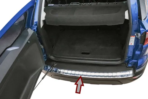 RECAMBO Ladekantenschutz für FORD ECOSPORT - Abdeckblenden für den Kofferraum, schützt vor Kratzern und Witterungseinflüssen mit edler V2A Edelstahl-Optik und 100% passgenauer 3D-Form.
