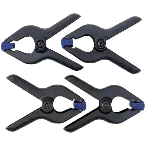 Lens-Aid 4 Hintergrundklemmen im Set: Ergonomische Foto-Klammern für Hintergrundsysteme, Flatlays & mehr – Robuste Clips mit 90° flexiblen Pads