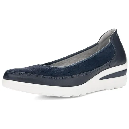 ara Damen ZÜRICH Pumps - Blau, Night, 41.5 EU Weit - Damen-Pumps mit Wechselfußbett und High Soft Bamboo für optimalen Tragekomfort und Unterstützung den ganzen Tag.