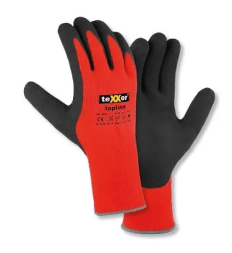 Produktbild teXXor® topline Winterhandschuhe POLYACRYL orange/grau 12er PACK