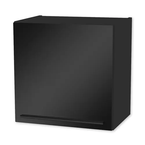 Mid.you Küchenoberschrank Schwarz, 50x50x34.6 cm - Hängender Küchenoberschrank aus Kunststoff mit 1 Fächer, ideal für platzsparende Aufbewahrung in modernen Küchen.