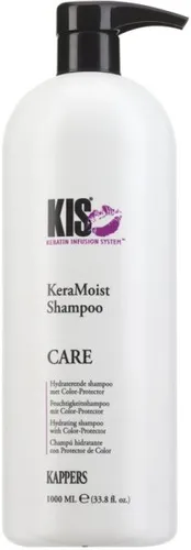 KIS Shampoo KIS Care KeraMoist Shampoo 1000ml - Feuchtigkeitsspendendes KeraMoist Shampoo für trockene Haare, ideal für eine intensive Pflege und glänzendes Haar.