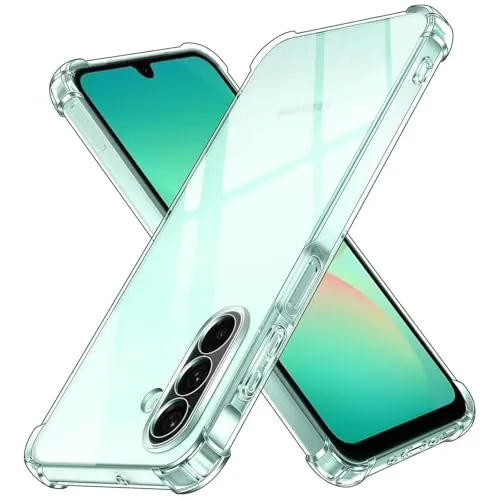 CoolGadget Rugged Handyhülle für Samsung Galaxy A26 5G Rugged Case, stoßdämpfende TPU Hülle Transparent Klar, kompatibel mit Samsung Galaxy A26 5G (6,7 Zoll)