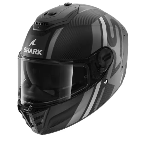 SHARK SPARTAN RS Helm - Grau, Integralhelm für Motorradfahrer - Motorradhelme mit Vollabdeckung und Sonnenblende, ideal für Sicherheit und Komfort beim Fahren.