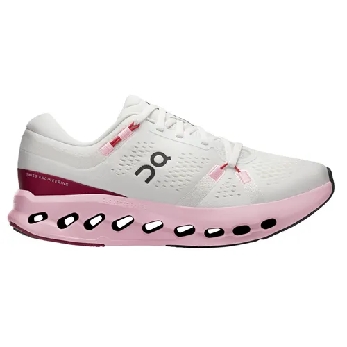 On Damen Cloudsurfer 2 Laufschuhe Größe 41 in Weiß - Leichter Laufschuh mit innovativer CloudTec Phase und Helion Superfoam für optimalen Komfort bei täglichen Asphaltläufen.