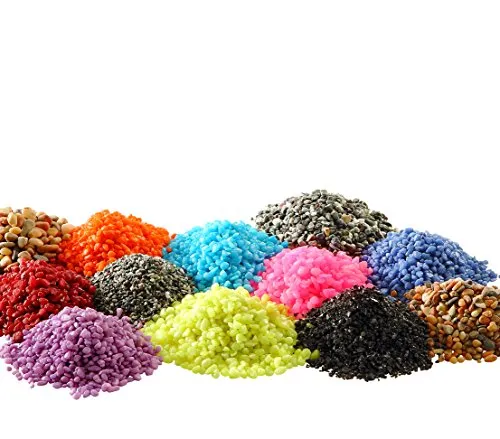 Dehner Aqua Aquarienkies, Körnung 4 - 6 mm, 5 kg, pastellblau