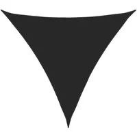 furnicato Sonnensegel Dreieckig 5x5x5 m aus Oxford-Gewebe in Schwarz