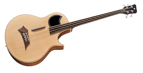 Warwick Alien, 4-String, Fretless Bass Natural Transparent Satin