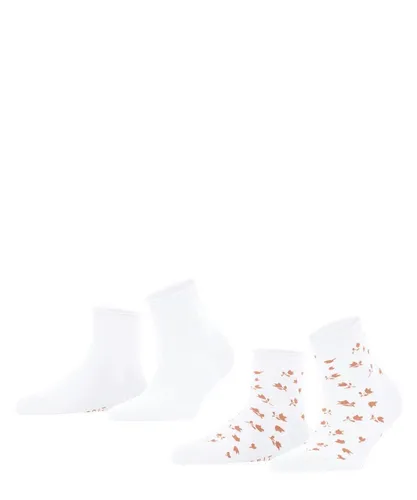 Esprit Kurzsocken Mini Flower 2-Pack (2-Paar) aus Biobaumwolle