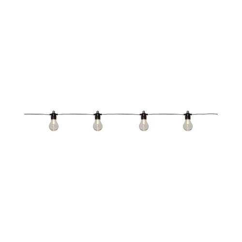 Star Trading LED Outdoor-Lichterkette Selecta mit 10 E12 Leuchten - Wetterfeste Lichterkette für stimmungsvolle Außenbeleuchtung, individuell gestaltbar mit 10 austauschbaren Leuchten für kreative Akzente.
