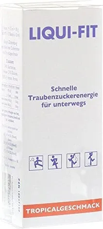 LIQUI FIT flüssige Zuckerlösung Tropical Beutel 12 St