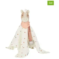 Sterntaler Schmusetuch Träumli Pferd Sunny - Kuscheltuch mit Schnullerband - Schnuffeltuch aus weichem Musselin mit Rassel und Schnullerband, ideal als Einschlafhilfe und Spielgefährte für Babys. Pflegeleicht und in hochwertiger Sterntaler Qualität.