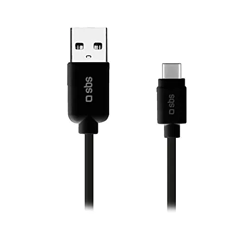 SBS tecablemicroc30 K 1.5 m USB auf USB-C schwarz – Kabel USB 3.0 (3.1 Gen 1), USB A, USB C, männlich/männlich, gerade, gerade