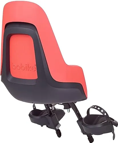 Bobike One Mini Kindersitz für Erwachsene, Rosa, Einheitsgröße - Kinderfahrradsitz für Kinder von 9 Monaten bis 3 Jahren, bis 15 kg, sicherer Dreipunktgurt und einfache Montage zwischen Fahrer und Lenker.