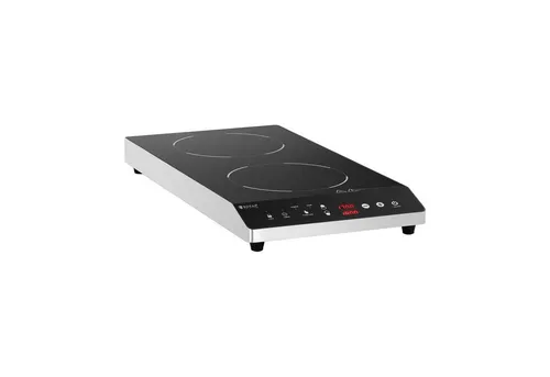 Royal Catering Induktions-Kochfeld silberfarben - Kochfeld in silber, energiesparend und schnell, ideal für moderne Küchen und professionelle Anwendungen.