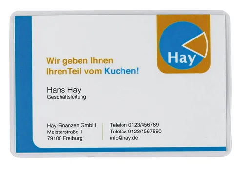 LMG Laminierfolien glänzend für Visitenkartenformat 80 micron 100