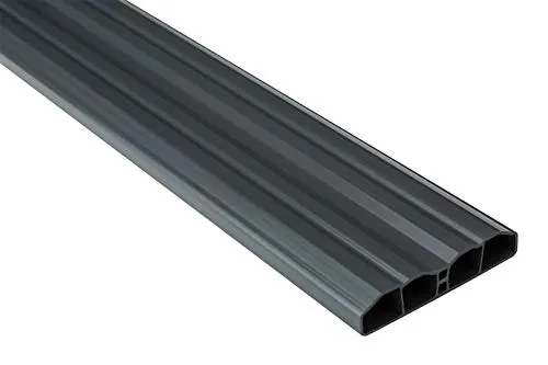 Restposten! HEXIM Zaunelemente (63cm) graphit aus PVC Kunststoff - Garten & Terrassen Sichtschutz - Zaunlatten Gartenzaun Zaunblende Balkon Begrenzung Outdoor