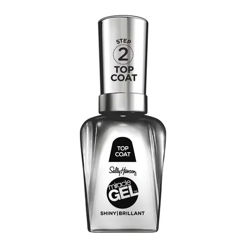 Sally Hansen Miracle Gel Top Coat 101 Transpa - Hochglänzender Top Coat für langanhaltenden Nagellack, sorgt für ein perfektes Finish und schützt die Farbe.