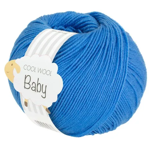 LANA GROSSA COOL WOOL BABY Häkelwolle, 220 m (besonders geeignet für Babystricksachen), 50 g