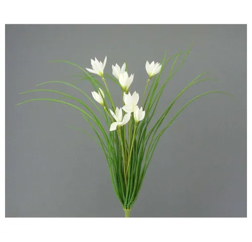 Kunstpflanze Kunstpflanze GRAS-WILDKROKUSBUSCH mit 9 Krokus-Blüten. 43cm., Gasper, Höhe 43.00 cm