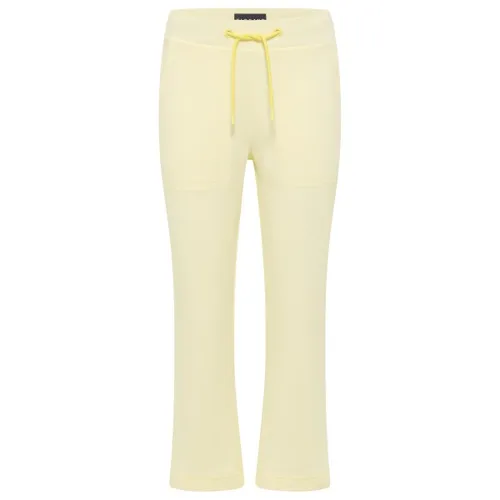 ELBSAND - Women's Vanya 7/8 Freizeithose XL beige - Beige 7/8-Sweathose mit dezentem Logo-Schriftzug, ideal für den Alltag. Der Stretch sorgt für optimalen Tragekomfort. Material: 87% Baumwolle, 13% Polyester. Entdecken Sie weitere Modelle von ELBSAND bei Bergfreunde.de!
